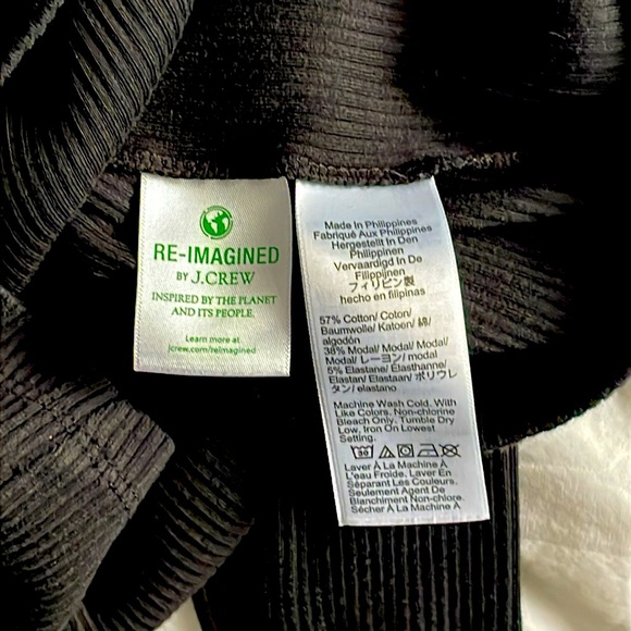 J. Crew Vintage Rib Ruffle Mockneck Tee - Picture 5 of 6